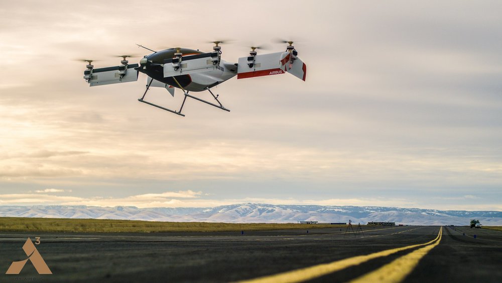 Vahana, the Self-Piloted, eVTOL aircraft from A³ by Airbus, Successfully Completes First Full-Scale Test Flight.